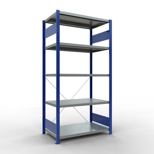 Stecksystem Grundregal MULTIplus330 mit Kreuzstrebe