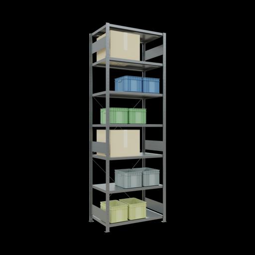 Actual product image Schulte Lagertechnik MULTIplus330 basic racking system with cross brace