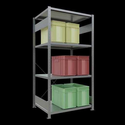 Actual product image Schulte Lagertechnik MULTIplus330 basic racking system with cross brace