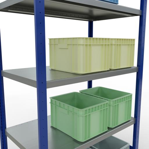 Actual product image Schulte Lagertechnik MULTIplus330 basic racking system with length ledgers