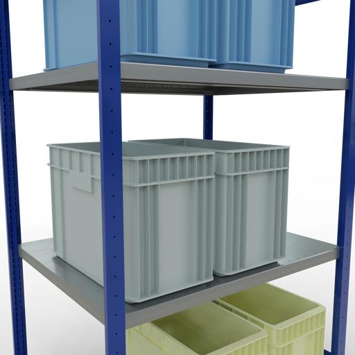 Actual product image Schulte Lagertechnik MULTIplus330 basic racking system with length ledgers
