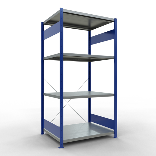 Stecksystem Grundregal MULTIplus330 mit Kreuzstrebe
