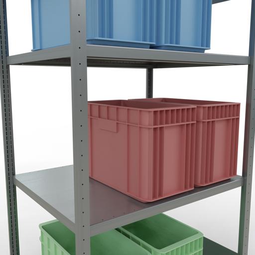 Actual product image Schulte Lagertechnik MULTIplus330 basic racking system with length ledgers