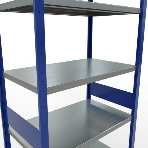 Actual product image Schulte Lagertechnik MULTIplus330 boltless basic shelving system with length ledgers