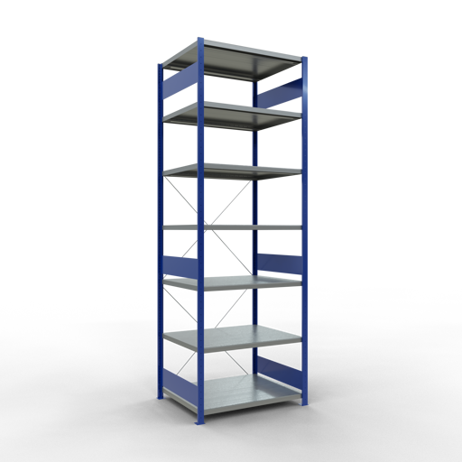 Stecksystem Grundregal MULTIplus330 mit Kreuzstrebe