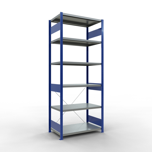 Stecksystem Grundregal MULTIplus330 mit Kreuzstrebe