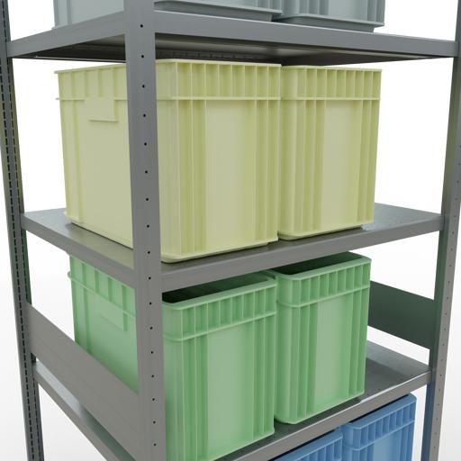 Actual product image Schulte Lagertechnik MULTIplus330 basic racking system with length ledgers