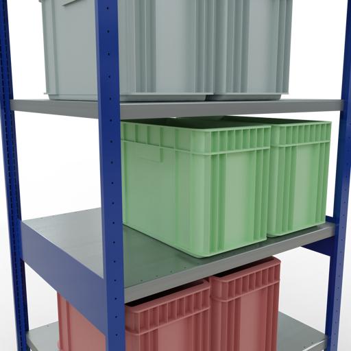 Actual product image Schulte Lagertechnik MULTIplus330 basic racking system with length ledgers