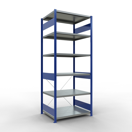 Stecksystem Grundregal MULTIplus330 mit Kreuzstrebe