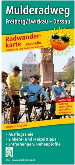 Cycling map Mulderadweg