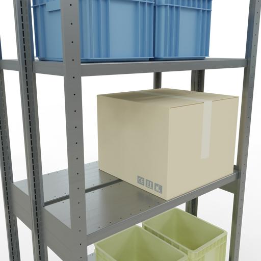 Actual product image Schulte Lagertechnik Double basic shelf MULTIplus250