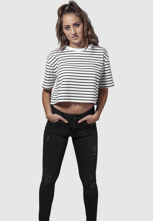 Produktbild Urban Classics Ladies Short Striped Oversized Tee (S)