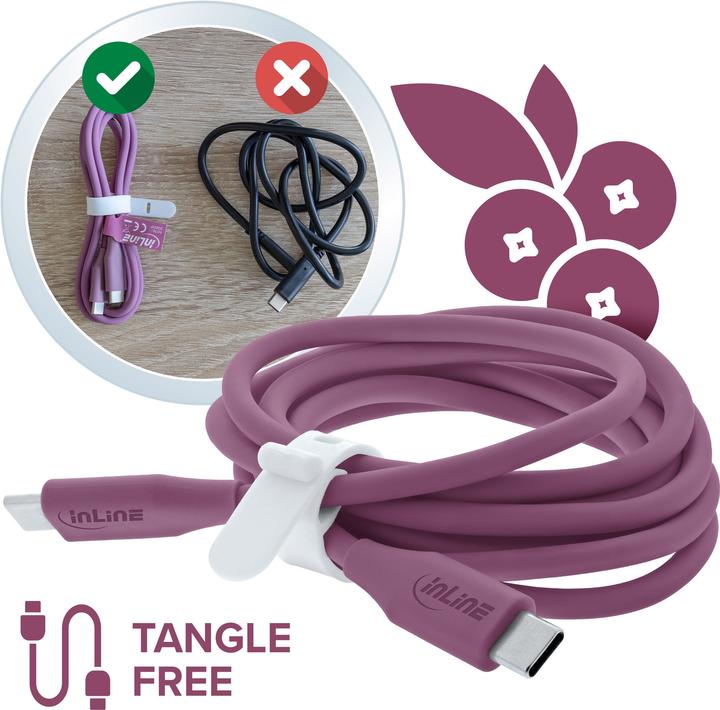 Actual product image InLine USB 2.0 Kabel (0.50 m, USB 2.0, 100 W)