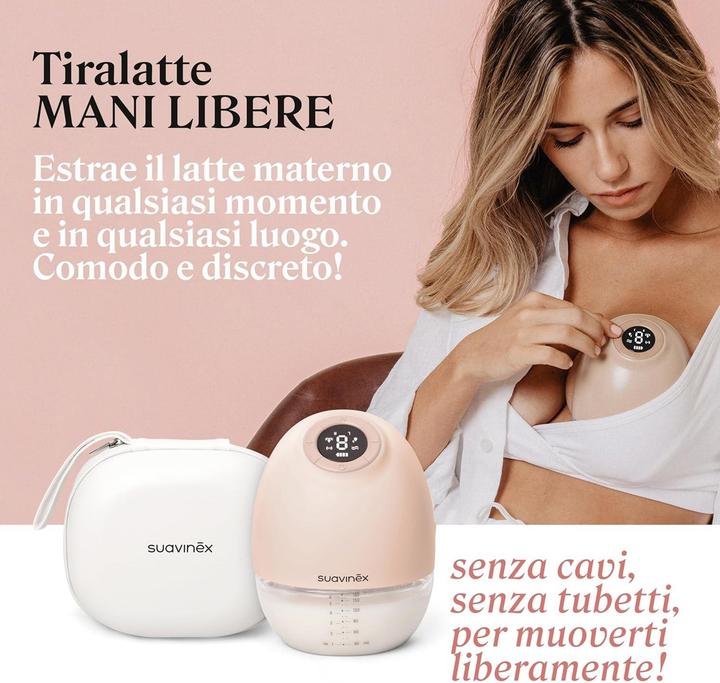 Produktbild Suavinex Hands-Free Milchpumpe, kabellos, 3 Modi, 9 Stufen, LED-Display