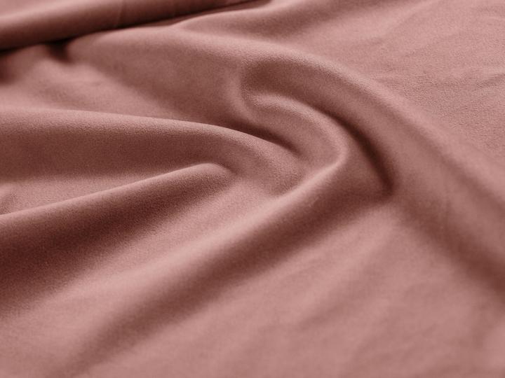 Actual product image Micadoni Velvet Storage Bed With Headboard, "Amy", Pink, 220x130x95 Made in Europe (90 x 200 cm)
