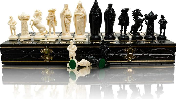 Produktbild Master of Chess Schachspiel Black & White Edition