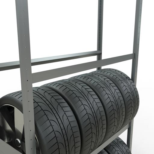 Actual product image Schulte Lagertechnik Wheels basic rack MULTIplus150