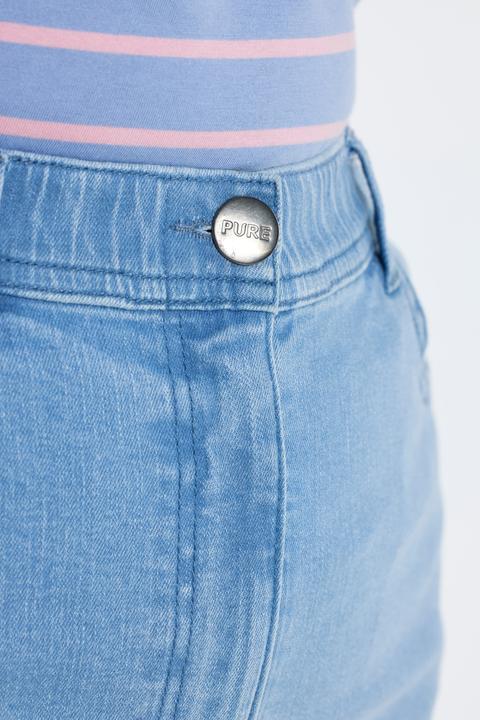 Produktbild Ulla Popken Jeansrock, Saumschlitz (48)