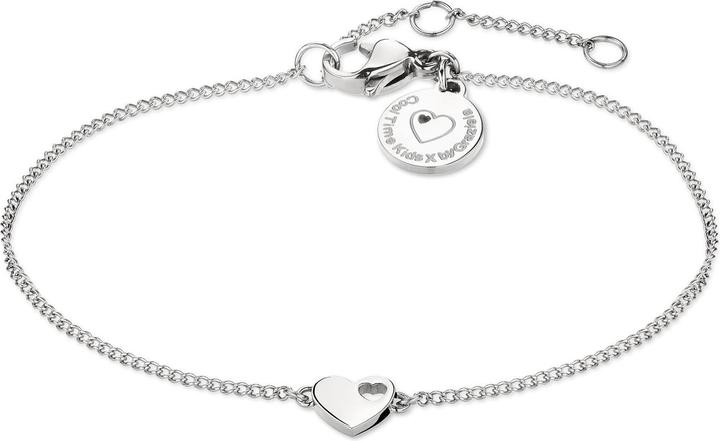 Immagine prodotto Cool Time Kids Bracciale con ciondolo a forma di cuore (Acciaio inossidabile)