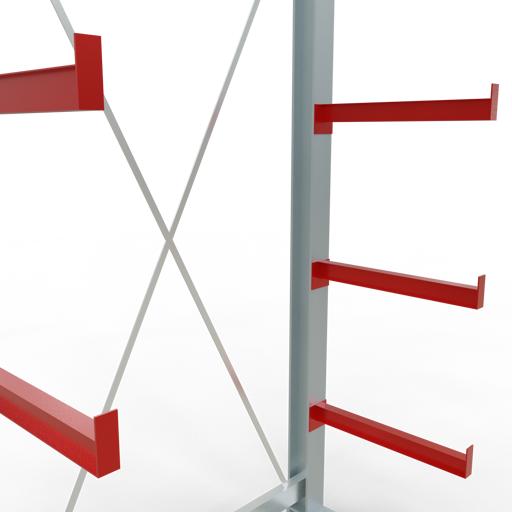 Actual product image Schulte Lagertechnik K 3000 cantilever complete rack 2 uprights - 1-sided