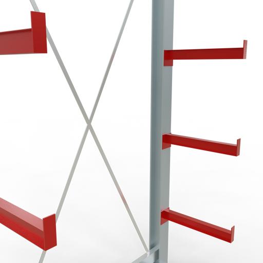 Actual product image Schulte Lagertechnik K 3000 cantilever complete rack 2 uprights - 1-sided