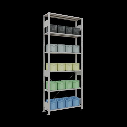 Immagine prodotto Schulte Lagertechnik MULTIplus150 sistema di scaffalatura di base senza bulloni con traversa