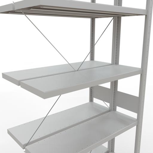 Actual product image Schulte Lagertechnik Double add-on shelf MULTIplus250