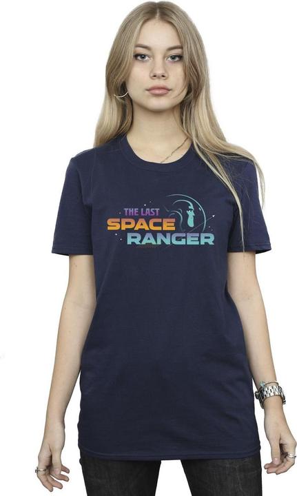 Actual product image Disney Womens/Ladies Lightyear Last Space Ranger Text Cotton Boyfriend T-Shirt (M)
