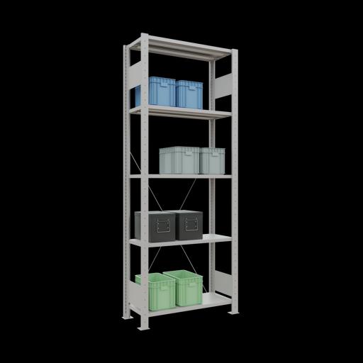 Actual product image Schulte Lagertechnik MULTIplus150 basic racking system with cross braces