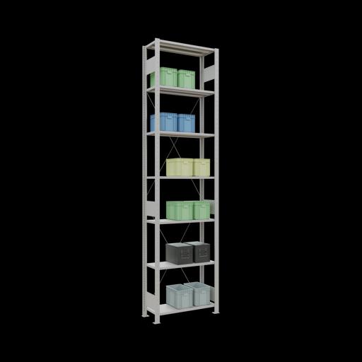 Actual product image Schulte Lagertechnik MULTIplus150 basic racking system with cross braces
