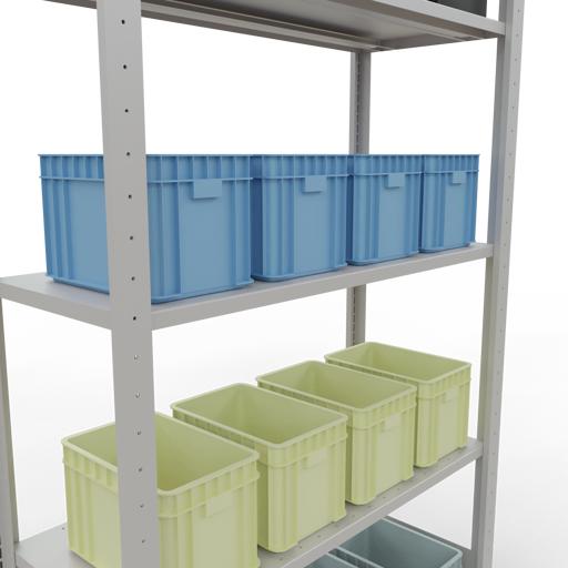Actual product image Schulte Lagertechnik MULTIplus150 basic racking system with length ledgers