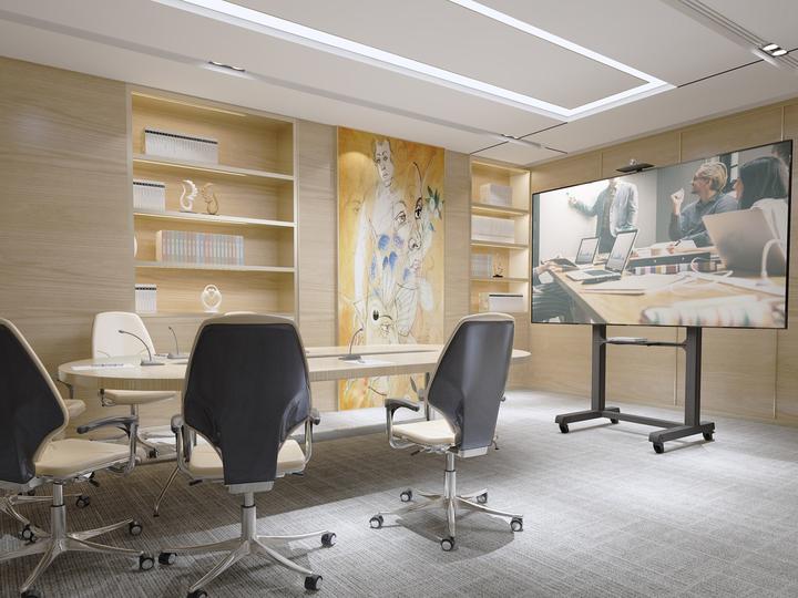 Produktbild Multibrackets TV Ständer bis 100", Metall, schwarz, max. 90kg (90 kg)