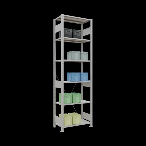 Actual product image Schulte Lagertechnik MULTIplus150 basic racking system with cross braces