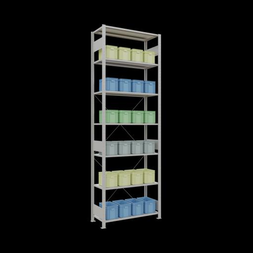 Actual product image Schulte Lagertechnik MULTIplus150 basic racking system with cross braces
