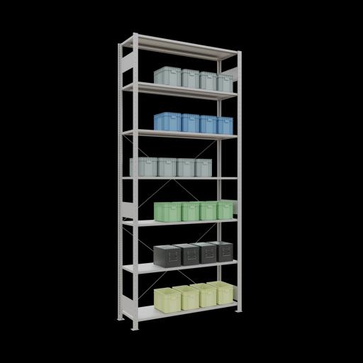 Immagine prodotto Schulte Lagertechnik MULTIplus150 sistema di scaffalatura di base senza bulloni con traversa