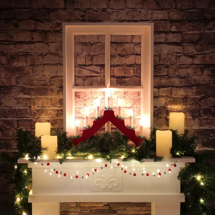 Actual product image Idena LED Advent Candlestick red 7 candle lights (7x)