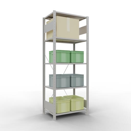 Actual product image Schulte Lagertechnik MULTIplus150 basic racking system with cross braces