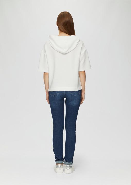 Produktbild s.Oliver Sweatshirt Kurzarm-Sweatshirt mit Strukturmuster (44)