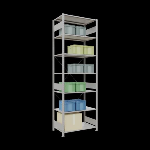 Actual product image Schulte Lagertechnik MULTIplus150 basic racking system with cross braces
