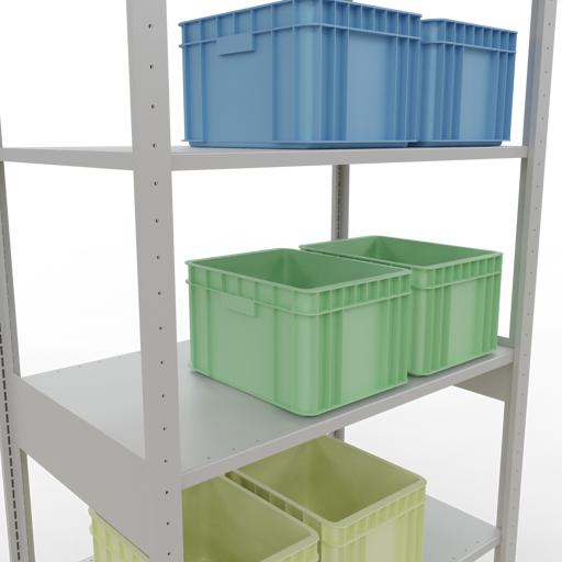 Actual product image Schulte Lagertechnik MULTIplus150 basic racking system with length ledgers
