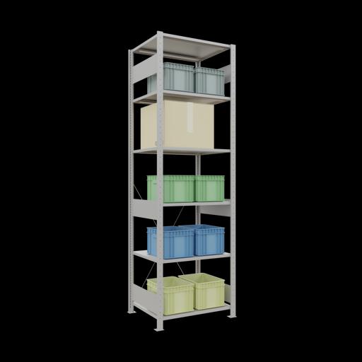 Actual product image Schulte Lagertechnik MULTIplus150 basic racking system with cross braces