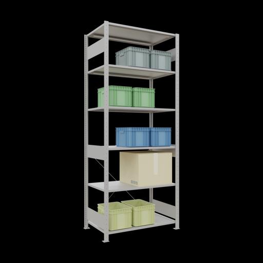 Actual product image Schulte Lagertechnik MULTIplus150 basic racking system with cross braces