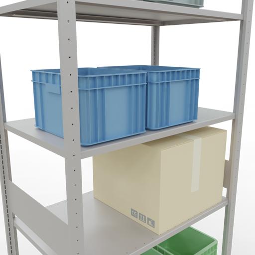 Actual product image Schulte Lagertechnik MULTIplus150 basic racking system with length ledgers