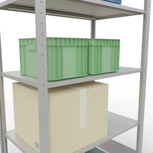 Actual product image Schulte Lagertechnik MULTIplus150 basic racking system with length ledgers