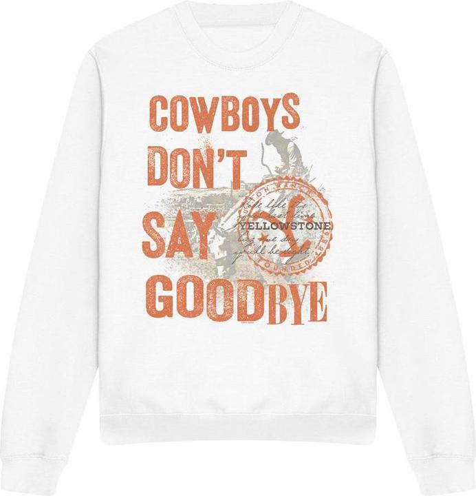 Immagine prodotto Yellowstone Cowboys Don't Say Goodbye Felpa Adulto Unisex (XXL)