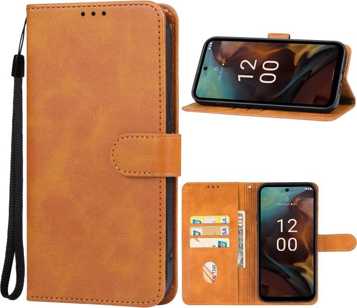 Produktbild Cover-Discount Nokia XR21 - Leder Etui Hülle braun (Nokia XR21)