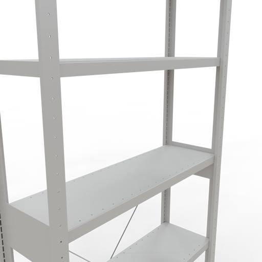 Actual product image Schulte Lagertechnik MULTIplus250 boltless basic shelving system with cross brace