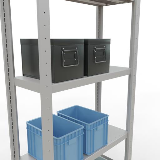 Actual product image Schulte Lagertechnik MULTIplus250 basic racking system with length ledgers