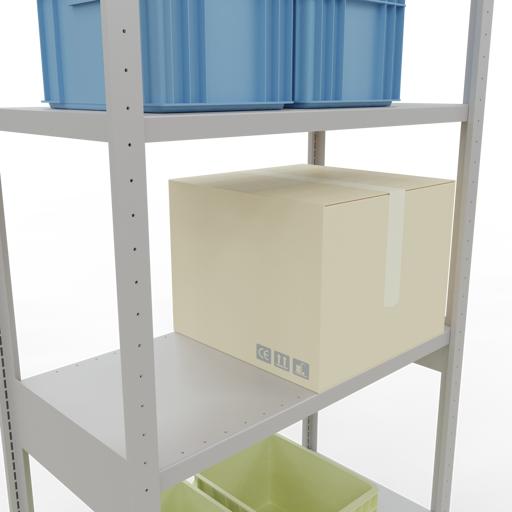 Actual product image Schulte Lagertechnik MULTIplus250 basic racking system with length ledgers