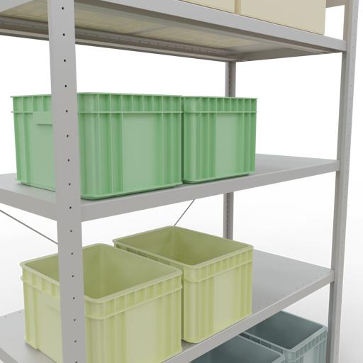 Actual product image Schulte Lagertechnik MULTIplus250 basic racking system with length ledgers